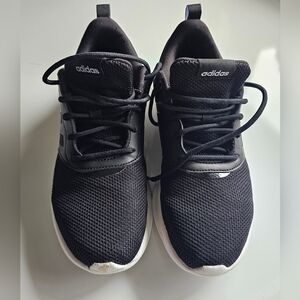 Women's Adidas Cloudfoam Black Sneakers; Sz 8